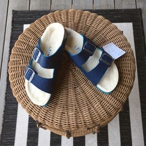 Birkenstock Arizona in Doubleface Blue
